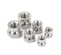 1-5 uds M6 M8 M10 M12 304 tuerca antirrobo giratoria de acero inoxidable tuerca antirrobo giratoria tapa de tuerca antidemolición(M10-2pcs)