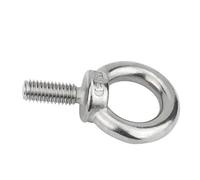 1-5 uds perno de ojo tornillo elevación M3 M4 M5 M6 M8 M10 M12 304 anillo acero inoxidable enganche orificio bucle marino for cuerda Cable para equipos mecánicos(M8x30-1pcs)