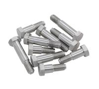 1/5 Uds rosca parcial medio diente M6 M8 M10M16M20 304 tornillos de cabeza hexagonal de acero inoxidable perno de rodamiento pernos de eje posicionado(35mm,M10(1pcs))
