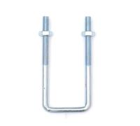 1-5 unids M6 M8 Acero al carbono galvanizado Tablero cuadrado Ángulo recto Tarjeta en forma de U Perno en forma de U Tornillo de ángulo recto Placa cuadrada Tubo Snap Pip(M8x80x170mm 2pcs)