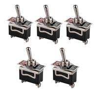 1/5 unids/set 250V 15A interruptor de palanca SPST 2Pin resistente coche barco ON/OFF interruptor de palanca basculante(5pcs)