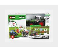 BURAGO 1/50 AGRÍCOLA FENDT SET FARM LANDT 1050 VARIOS TRACTOR MODELO ESTÁTICO