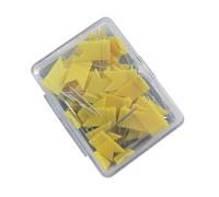 1. 50 chinchetas coloridas para tablón de anuncios, decoración de oficina, suministros escolares, mapas, corcho, accesorios, bandera, mapa, mensaje, colorido pulgar