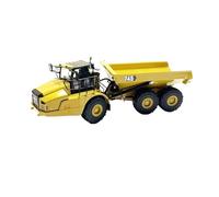 1:50 para Cat 745 camión articulado de aleación Modelo de ingeniería de Metal Fundido a presión Coleccionable estático Adorno Decoración del Hogar(Yellow)