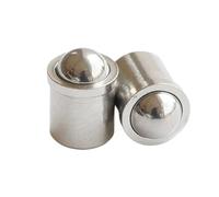 1-50 piezas de émbolos de bola de acero inoxidable 304 de 2/3/4/5/6/8/10/12/13/16 mm, émbolo de resorte de bola de presión, émbolo de bola de ajuste a presión recto(B-304Stainless Steel,D8 X L9_5PCS)