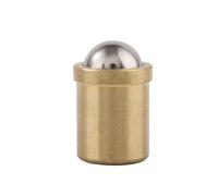 1-50 piezas de émbolos de bola de latón de 2/3/4/5/6/8/10/12/13/16 mm, émbolo de resorte de acero inoxidable 304, émbolo de bola recto de ajuste a presión(F - Brass,D6 X L7_50PCS)