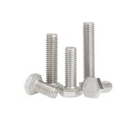1-50 piezas M3-M12 acero inoxidable cabeza hexagonal tornillos para máquina, M10x22mm(5 piezas)