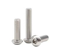 1-50 Piezas M5-M12 Tornillos para máquina de cabeza de botón hexagonal interior de longitud extendida en acero inoxidable, M6x13mm(20 unidades)