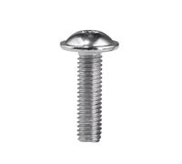 1-50 Uds 304 Acero Inoxidable M2 .5 M3 M4 M5 M6 M8 M10 Hexagonal Cabeza De Botón Redondo Arandela Collar Perno Tornillo ISO7380.2(16mm,M6 (5pcs))