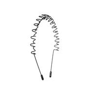 1/50 Uds. Diademas de Metal simples antideslizantes elásticas negras Unisex for hombres y mujeres diadema ondulada accesorios aro for el cabello primavera(50pcs)