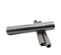 1/50 Uds DIN916 304 A2 tornillos hexagonales de acero inoxidable M3 M4 M5 M6 M8 M10 M12 M16 juego de pernos sin cabeza(10mm,10pcs M4)