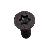 1-50 Uds M1.6 M2 .5 M3 M4 M5 M6 M8 M10 Negro 304 A2-70 Acero Inoxidable GB2673 Perno De Seis Lóbulos Tornillo Avellanado Plano Cabeza Torx(20mm,50pcs M2.5)