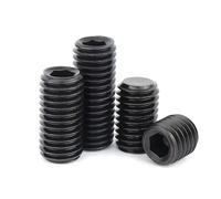 1/50 Uds M1.6 M2 M2.5 M3 M4 M5 M6 M8 M10 M12M14 M16 negro 12,9 juego de puntas hexagonales de acero tornillo perno(10mm,50pcs M4)