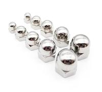 1/50 Uds M3 M4 M5 M6 M8 M10 M12 M14 M16 304 A2-70 hexagonal de acero inoxidable Bellota tapa decorativa cubierta semicircular tuercas de cúpula(M8 10pcs)