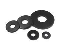 1/50 unidades M3 M4 M5 M6 M8 M10 M12 M14 M16 acero al carbono negro gran tamaño grande grande arandela plana ancha simple junta (5 unidades M6 x 25 x 2)