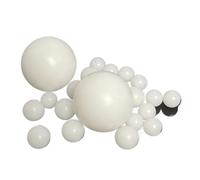 1-500 Uds bolas de plástico sólido 2/3/5/7/9.525/12,7/15/20/22/25.4/30/38.1/45/50.8mm bola de rodamiento Material POM de alta precisión(100pcs,6.35mm)