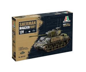 1:56 ITALERI Tank M4A3E8 Sherman Miltary 1945 Kit IT25772