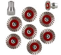 1.57 Diamond Saw Blades Set - Precision Stone Cutting Made Easy, 40mm Diamond Saw Blades for Granite, Marble, Sandstone (7Pcs)