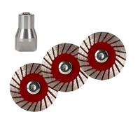 1.57 Diamond Saw Blades Set - Precision Stone Cutting Made Easy, 40mm Mini Diamond Cutting Blade with Mandrel for Granite, Marble, Sandstone (3Pcs)