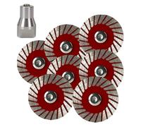 1.57 Diamond Saw Blades Set - Precision Stone Cutting Made Easy, 40mm Mini Diamond Cutting Blade with Mandrel for Granite, Marble, Sandstone (7Pcs)