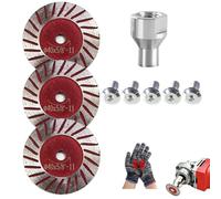 1.57Inch Diamond Saw Blade Set, Mini Cutting Disc with Removable Flange | 40mm Mini Diamond Engraving Blade, with 5/8"-11 Flange Diamond Saw Blades Set Precision Stone Cutting, for Granite, Marble