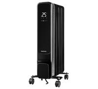 1.5kW 7 Aleta Aceite Lleno Calentador Con Pantalla LED & Control Remoto Negro