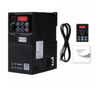 1.5kw Variador de frecuencia 220V Entrada monofasica 230V Salida trifasica 220V Variador de frecuencia VFD Cuadro de control extraible modelo V3-215EE (con cable de extension de 1,5m)