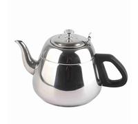 1.5L 2L Teapot with Infuser, Stainless Steel Stove top Coffee Pot Practical Modern Design Hot Water Teaware for Camping Home Kitchen Gas Induction Boiler (2L with filter)