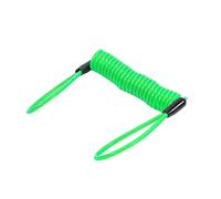 1.5M Bloqueo de disco de alarma, cable de recordatorio anti ladrón Cable de recordatorio de resorte Cable de bobina Uso de bicicleta Scooter de motocicleta(Verde) Lock Lock Otras Modificaciones