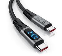 1,5M Cable USB C Carga Rapida, Carga Rapida Tipo C PD 240W PD 48V 5A, USB 4 Gen3x2, 40 Gbit/s 8K 60Hz 4K 120Hz, Compatible con iPhone Samsung Xiaomi iPad MacBook Google Pixel Switch PS5