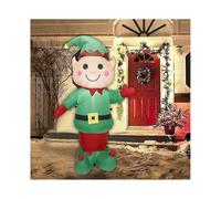 1.5m Led Inflatable Air Blown Christmas Santa Claus Outdoor Garden Yard Xm-as Decor,christmas Elf Inflatable Yard Decor