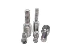 1/5pcs 304 A2 Stainless Steel Thread Adapter Male To Male M3 M4 M5 M6 M8 M10 M12 M14 M16 To M20 Double Head Transfer Screw Bolt(5pcs M5x10-M10x10)