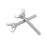 1-5pcs Butterfly Screw Stainless Steel Wing Bolts M3 M4 M5 M6 M8 M10 Head Thumb Screws DIN316(35MM_M8 2PCS)