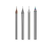 1/5PCS DLC Carbide Micro End Mill 2 Flutes 0.1-0.9mm Diameter Flat MINI Milling Cutter For Aluminum CNC Tools(1PCS,0.9x1.8x4x50)