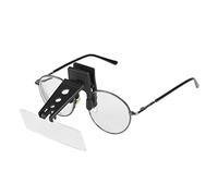 1.5X 2.5X 3.5X Aumento de Plástico Estuche de Plástico con Clip Tipo de Lupa Lupa Lentes con Lupa Gafas con Clip Lupa Tipo Lupa