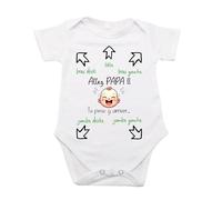 [1-6] Body Bebe Personalizado Humor Nacimiento Niño/Hija Papá Puedes llegar allí/Hacer/Body Futuro Papá Regalo Original Madrina Padrino (Blanco, 3-6 Meses)