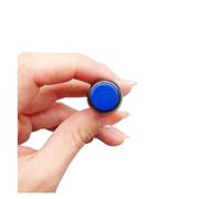1/6 PCS, Momentáneo/Enclavamiento, PBS-11A/B, 2 pines, Mini interruptor de botón redondo, Equipo eléctrico, Orificio de panel de 12 mm, 3A 250VAC/1A 125VAC(Blue,Self Reset)