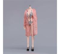 1/6 Scale Figure Doll Clothes, Long Jacket Swimsuit Sandals Clothing Costume for 12 inch Female Action Figure Accessories Doll (Multi-color)