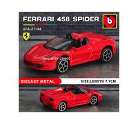 (1-64 458 Spider) 1:64 Ferrari 488 458 F12 296 GTB F40 F50 aleación coche de lujo fundición a presión