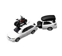 1:64 Altezza Adornos De Fundición De Metal A Pequeña Escala Modelo De Aleación Coche De Juguete Exquisita Artesanía Decoración(White)