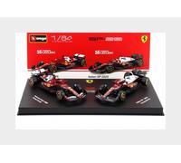 BBURAGO 2X Ferrari SF-25#16 Leclerc F1 1:64 Modelo Coleccionista Modelo de | 2 coches fieles Fomel 1 de la Scuderia, idea de regalo para los amantes de los deportes de motor - a partir de 14 años