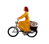 ＡＷＨＡＯ 1/64 Chica con Vestido Amarillo Modelo Diorama Escenario Modelo de Gente Pequeña