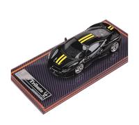 1:64 Ferrari F8 Tributo - Modelo De Coche De Resina, Adornos Decorativos para El Hogar Miniaturas De Automoción(Black)
