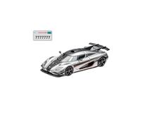 1:64 for Koenigsegg One 1 Modelo de Coche Fundido a presión Plateado con capó Abierto, colección Diorama, Juguetes en Miniatura for Carlos
