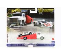 1:64 Hot Wheels '66 Porsche 906 Carrera 6 + Carry On Coche Culture Equipo