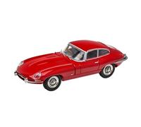 1/64 Jaguar E-Type 1961 Clásico Antiguo Coche con Capucha Abierta Modelo De Coche De Colección De Aleación Miniatura De Colección(Red)