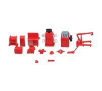 1/64 Juego de Simulación Juguete Exhibición Adorno Manualidades Garaje Juego de Herramientas Garaje