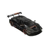 1:64 McLaren 720S GT3X Modelo De Coche De Aleación Negro Brillante Adornos Juguete De Colección para Adultos Miniatura De Colección