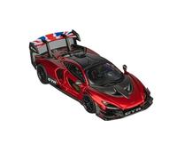 1:64 McLaren Senna GTR Modelo De Coche De Aleación Rojo Metalizado Boyfriend Metal Crafts Miniatura De Colección