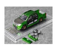 1:64 para AE100 JTCC Isuzu D-MAX Exhibición Adornos Modelo De Coche De Aleación Blanco Verde Exquisita Artesanía Decoración(Green)
